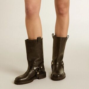 Golden Goose Kurt Moto Boots (BLACK) US10/EU40